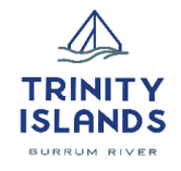 Trinity Islands Holiday Park logo.