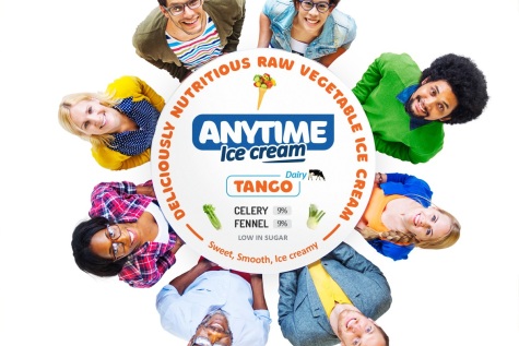 Anytime Ice Cream Label